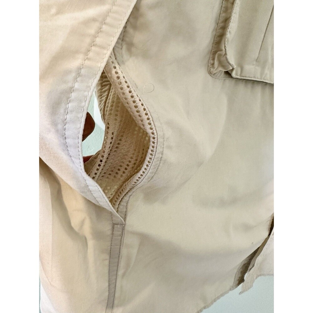 ExOfficio Shirt Mens XXL Beige Tan Brown Nylon Vented Mesh‎ Hiking Outdoors - Picture 16 of 16